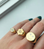 Smiley Signet Ring