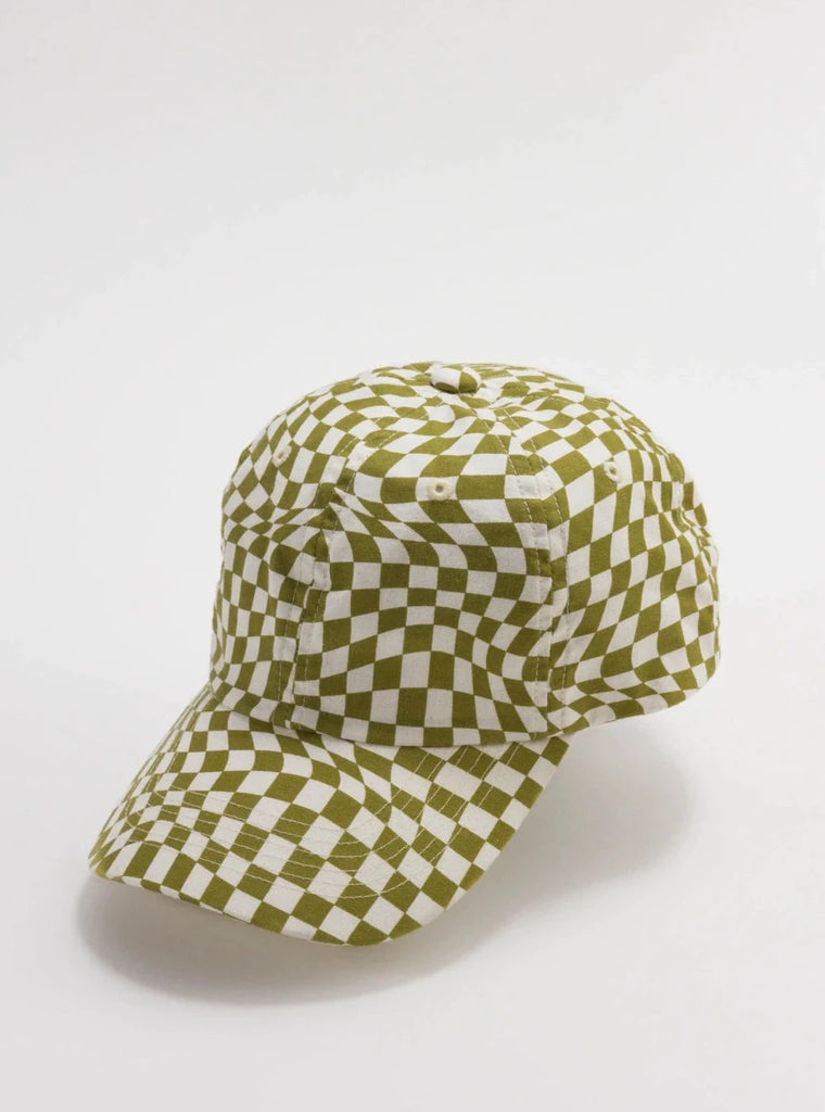 Checkered hot sale baseball cap
